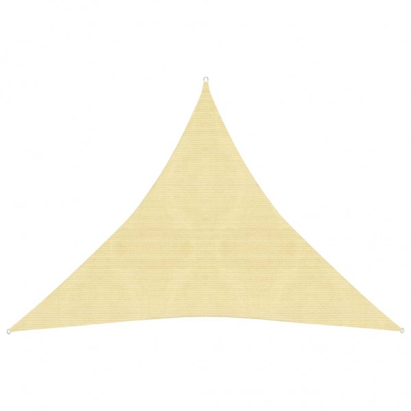 Toldo de vela beige HDPE 160 g/m² 3x3x3 m D