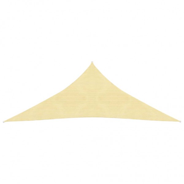 Toldo de vela beige HDPE 160 g/m² 3x3x3 m M 3