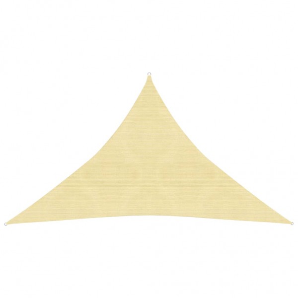 Toldo de vela beige HDPE 160 g/m² 3x3x4.2 m D