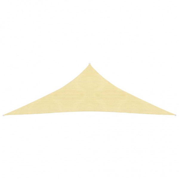 Toldo de vela beige HDPE 160 g/m² 3x3x4.2 m M 3