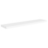 Prateleiras de parede suspensas 4 pcs 120x23.5x3.8cm MDF branco 3