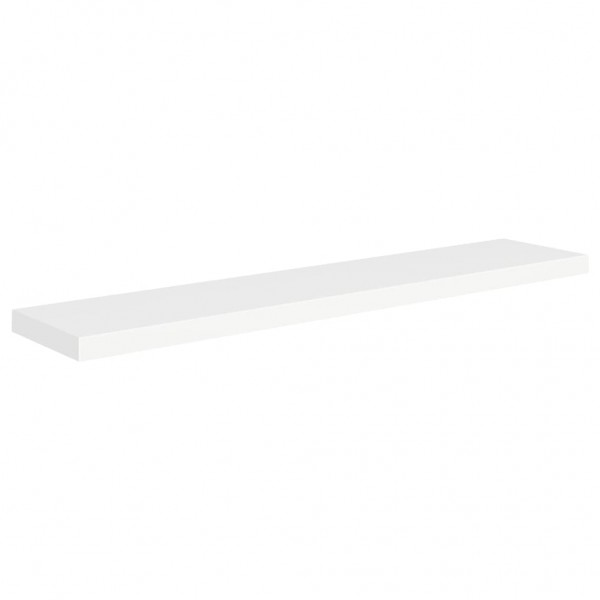 Estante flotante de pared 4 uds MDF blanco 120x23.5x3.8 cm M 4