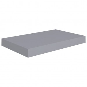 Estante flotante de pared MDF gris 40x23x3.8 cm H
