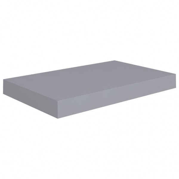 Estante flotante de pared MDF gris 40x23x3.8 cm M 2
