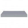 Prateleira de parede suspensa 40x23x3.8 cm MDF cinzento 4