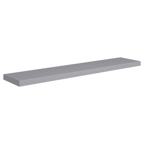 Estantes flotantes pared 4 MDF gris 120x23.5x3.8 cm M 4
