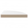 Prateleira de canto suspensa 35x35x3.8 cm MDF branco brilhante 5