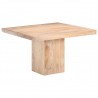 Mesa de comedor de madera maciza de mango 120x120x77 cm 1