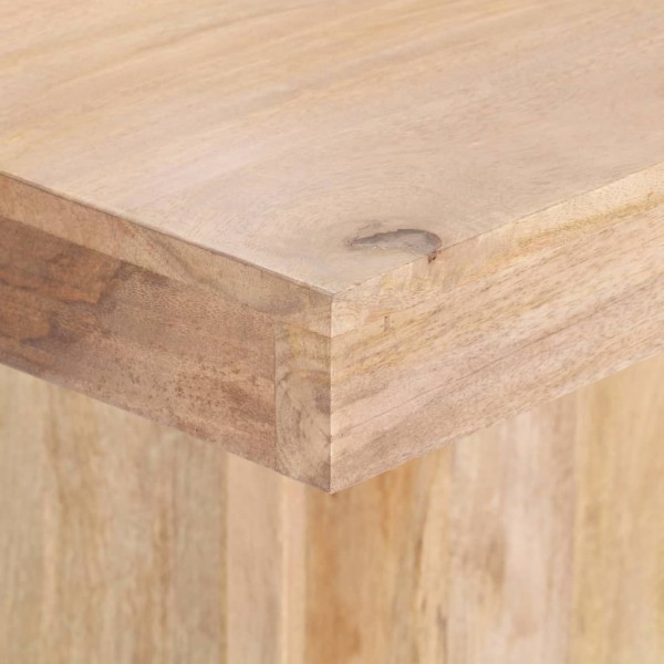 Mesa de comedor de madera maciza de mango 120x120x77 cm M 2