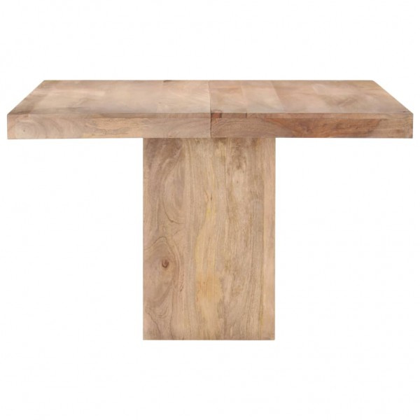 Mesa de comedor de madera maciza de mango 120x120x77 cm M 4