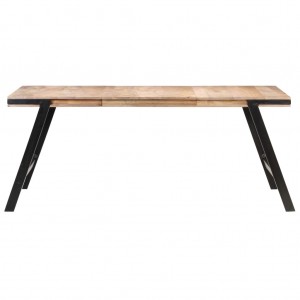 Mesa de comedor de madera maciza de mango 180x90x76 cm H