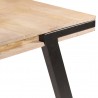Mesa de comedor de madera maciza de mango 180x90x76 cm 4