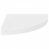 Estante flotante de pared 2 uds MDF blanco brillo 35x35x3.8 cm 4