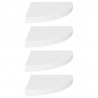 Prateleiras de canto suspensas 4 pcs 35x35x3.8 cm MDF branco 2