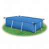 Cobertura retangular para piscina 1000x600 cm PE azul 1