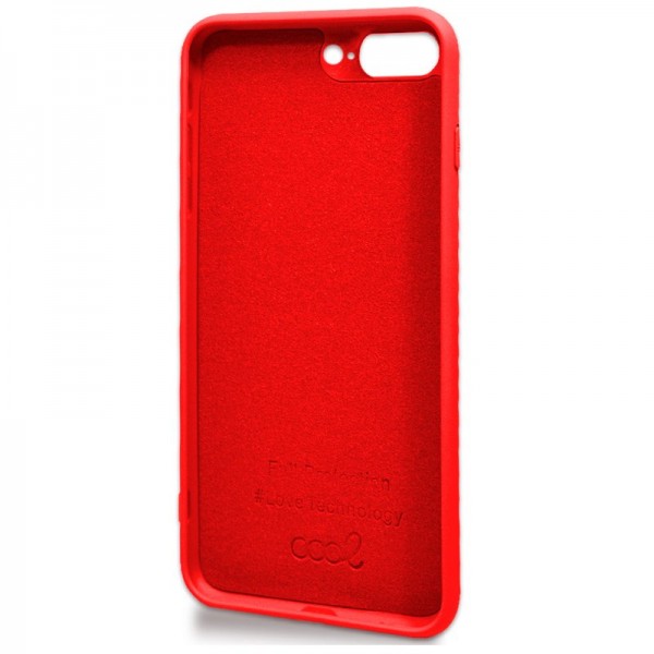 Carcasa COOL para iPhone 7 Plus / iPhone 8 Plus Cover Rojo M 2