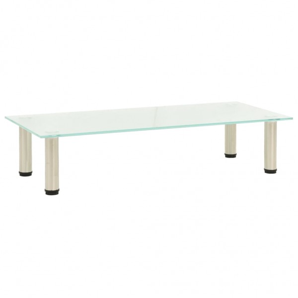 Mueble para TV de vidrio templado esmerilado 80x35x17 cm D