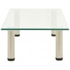 Mueble para la TV de vidrio templado transparente 80x35x17 cm 3