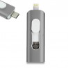 Pen Drive x USB 128 GB COOL (3 en 1) Lightning / Tipo-C / USB Gris 1