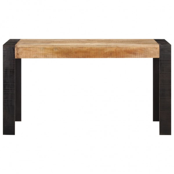 Mesa de comedor madera maciza de mango en bruto 140x70x76 cm M 2