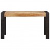 Mesa de comedor madera maciza de mango en bruto 140x70x76 cm 2