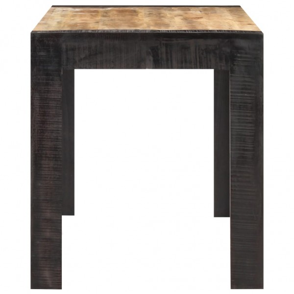 Mesa de comedor madera maciza de mango en bruto 140x70x76 cm M 3