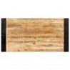 Mesa de comedor madera maciza de mango en bruto 140x70x76 cm 4