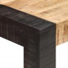 Mesa de comedor madera maciza de mango en bruto 140x70x76 cm 5
