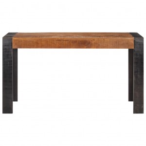 Mesa de comedor madera maciza de mango en bruto 140x70x76 cm H
