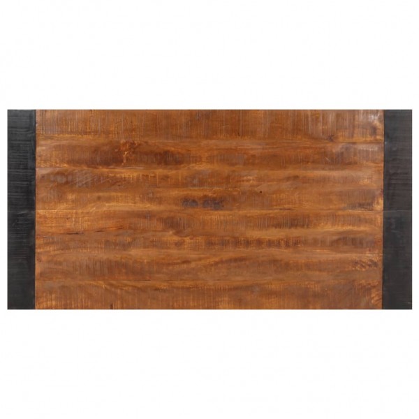 Mesa de jantar 140x70x76 cm madeira de mangueira áspera maciça M 4