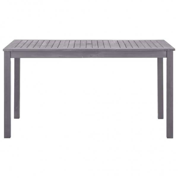 Mesa de jardim 140x80x74 cm acácia maciça cinzento lavado M 2