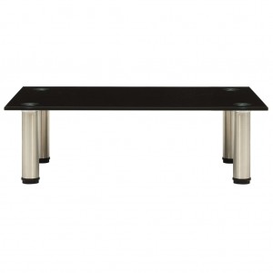 Mueble para TV de vidrio templado negro 60x35x17 cm H