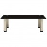 Mueble para TV de vidrio templado negro 60x35x17 cm 2