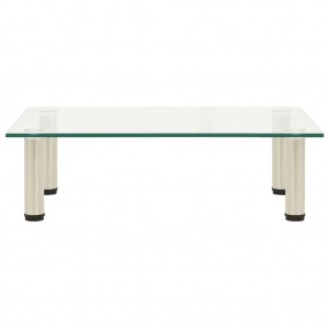 Mueble para TV de vidrio templado transparente 60x35x17 cm H