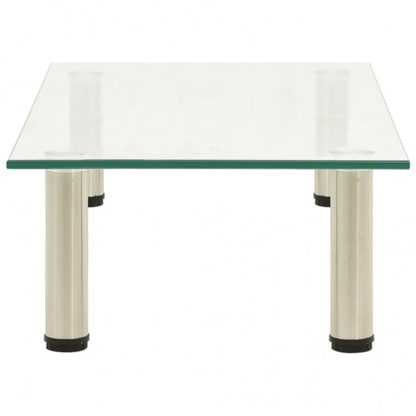 Mueble para TV de vidrio templado transparente 60x35x17 cm M 3