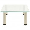 Mueble para TV de vidrio templado transparente 60x35x17 cm 3