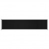 Toldo lateral retráctil para patio negro 140x600 cm 2