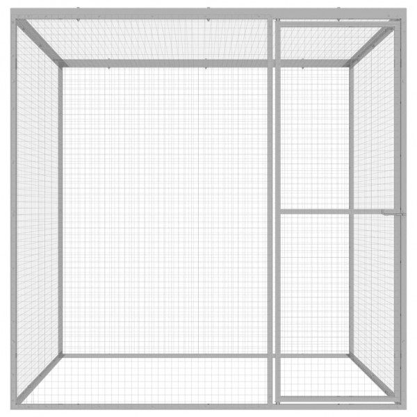 Jaula para gatos 1.5x1.5x1.5 m aço galvanizado M 3