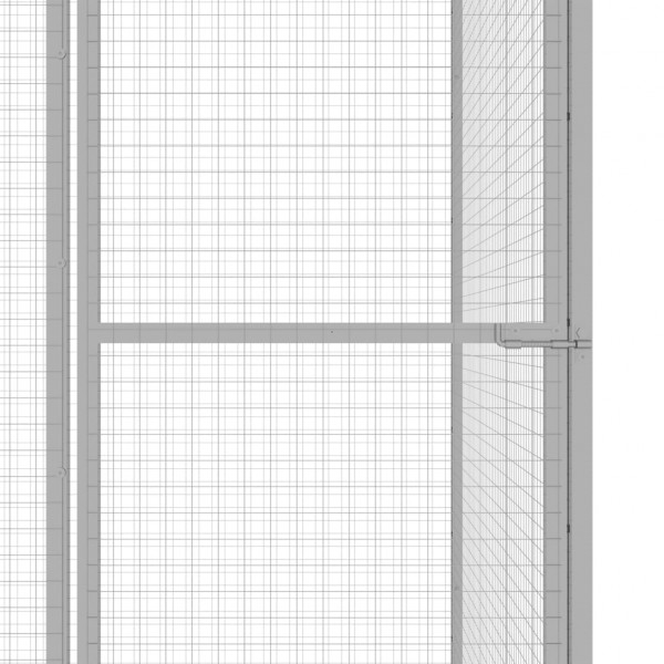 Jaula para gatos 3x1.5x1.5 m aço galvanizado M 4