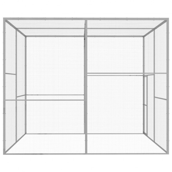 Jaula para gatos 3x3x2.5 m aço galvanizado M 3