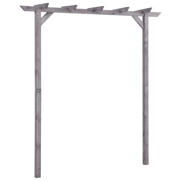 Pérgola de jardín de madera de pino impregnada 200x40x205 cm D