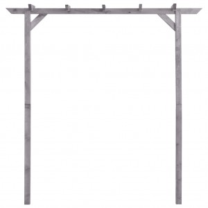 Pérgola de jardim 200x40x205 cm pinho impregnado cinzento H