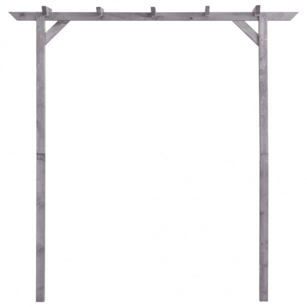 Pérgola de jardim 200x40x205 cm pinho impregnado cinzento M 2