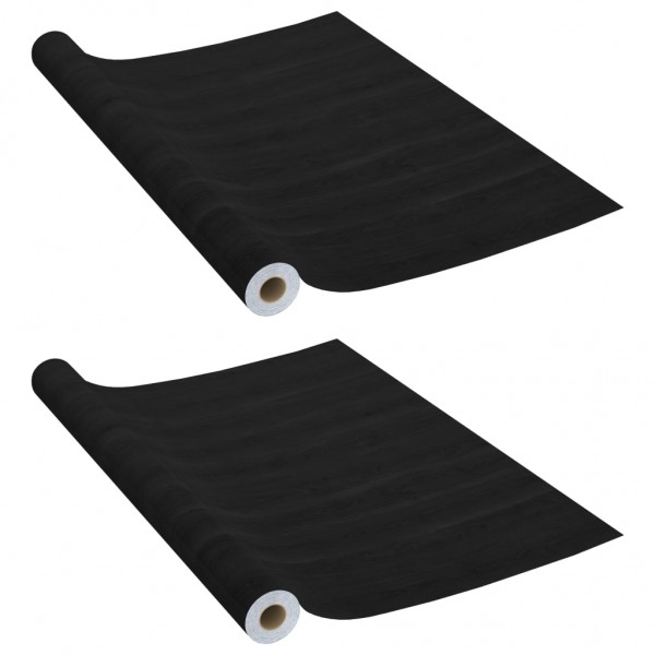 Autocolante para móveis 2 pcs 500x90 cm PVC cor madeira escura M 2