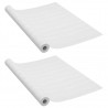 Autocolante para móveis 2 pcs 500x90 cm PVC cor madeira branca 2