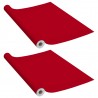 Autocolante para móveis 2 pcs 500x90 cm PVC vermelho 2