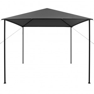 Gazebo 3x3 m 180 g/m² tecido e aço antracite H