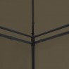 Gazebo c/ cortinas 600x298x270 cm 180 g/m² cinzento-acastanhado 3