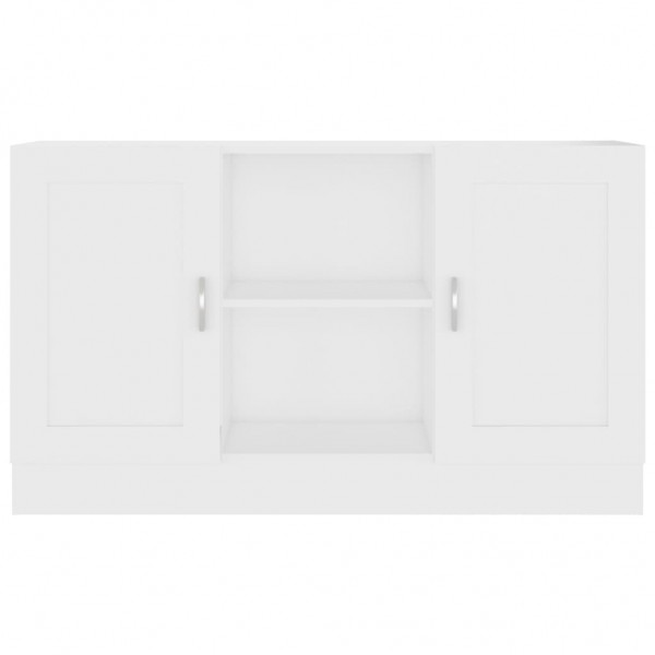 Aparador de madera contrachapada blanco 120x30.5x70 cm M 5