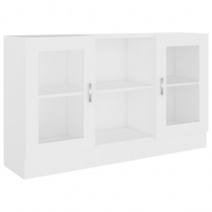 Vitrina de aglomerado blanco 120x30.5x70 cm H